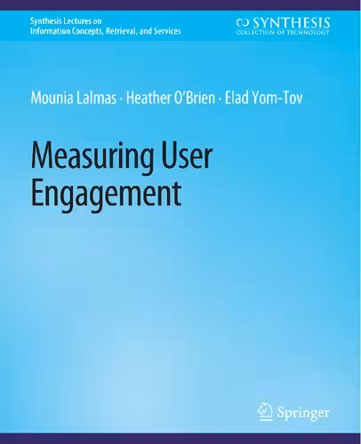 خرید و دانلود نسخه کامل کتاب Measuring User Engagement