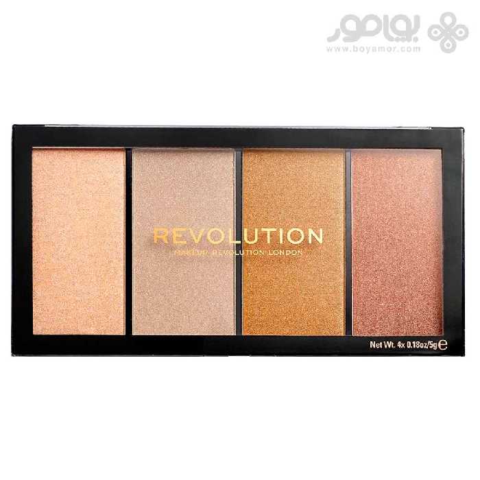 پالت هایلایتر رولوشن مدل LUSTRE LIGHTS WARM