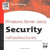 خرید و دانلود نسخه کامل کتاب Windows Server 2003 Security Infrastructures