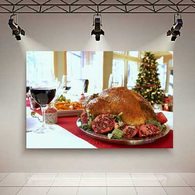 تابلو بوم طرح بوقلمون بریان کدHB433