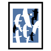 قیمت و خرید تابلو دکوراتیو مدل نقاشی گرافیکی پرنده کد 0708