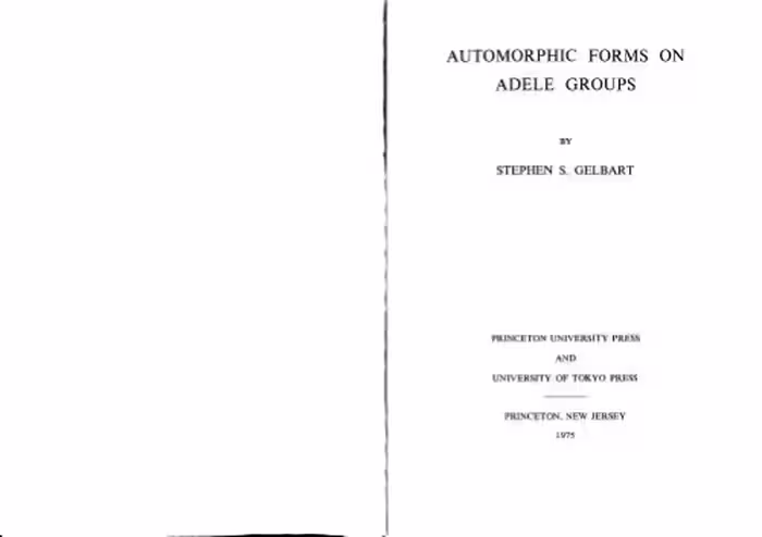 خرید و دانلود نسخه کامل کتاب Automorphic Forms on Adele Groups