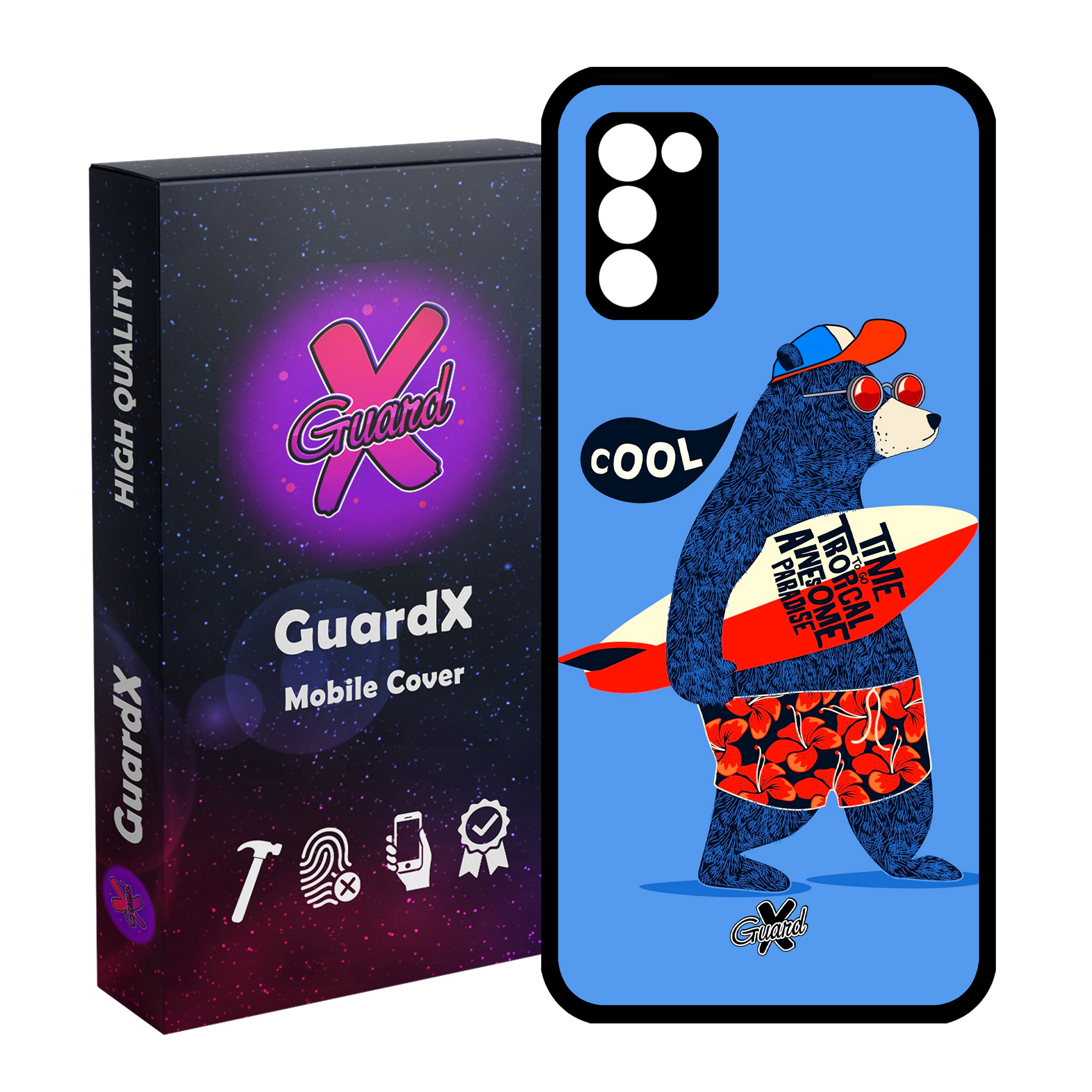 کاور گارد ایکس طرح Pet مدل Glass10220 مناسب برای گوشی موبایل سامسونگ Galaxy A03s