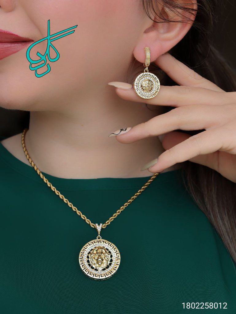 خرید نیم ست زنانه ورساچ رنگ ثابت باکیفیت ضدحساسیت کد 1715241 - ردگل