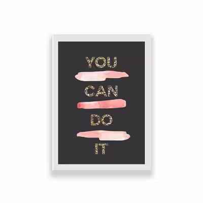 تابلو طرح انگیزشی you can do it