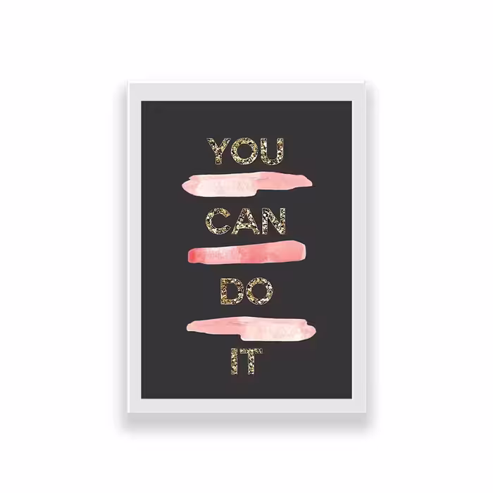 تابلو طرح انگیزشی you can do it