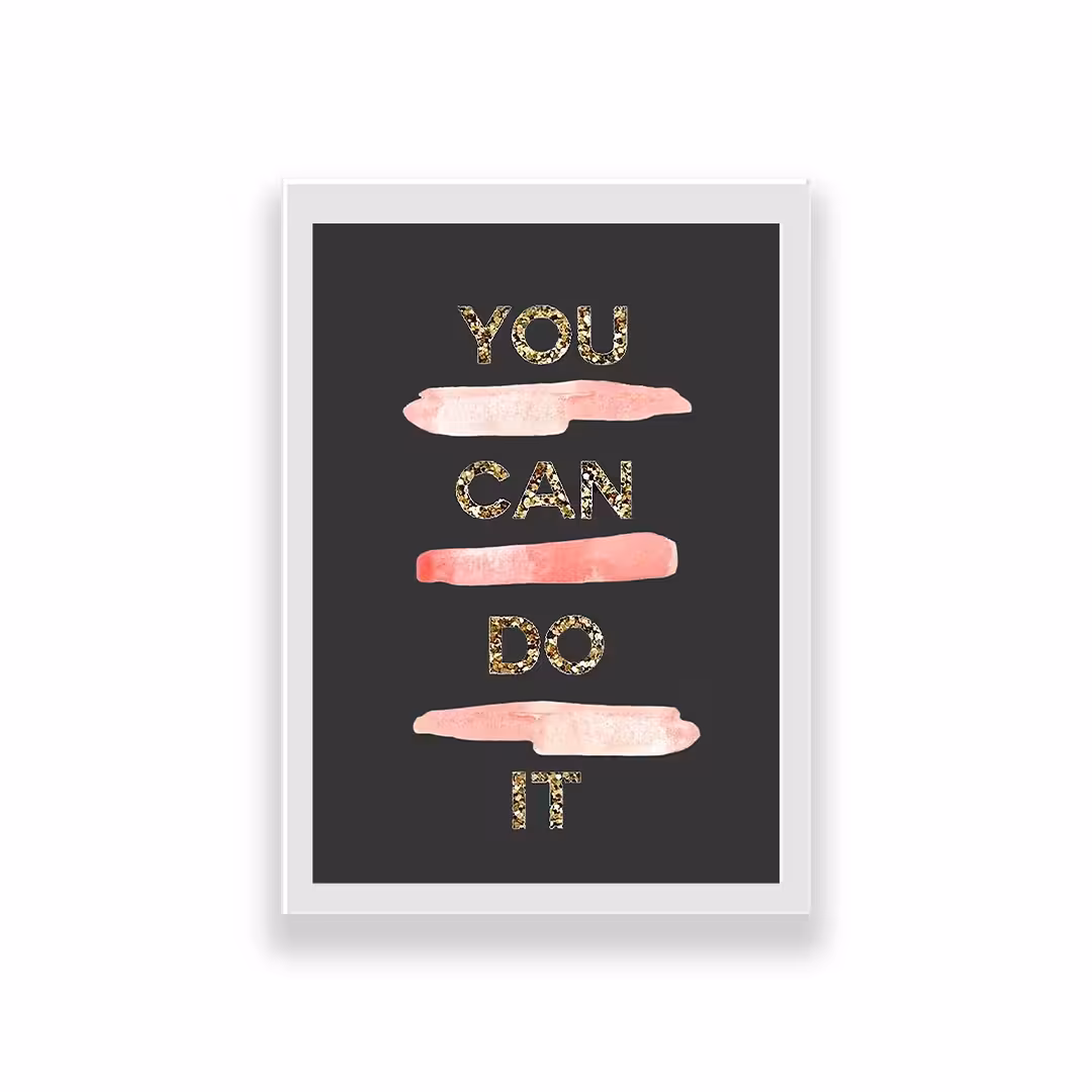 تابلو طرح انگیزشی you can do it