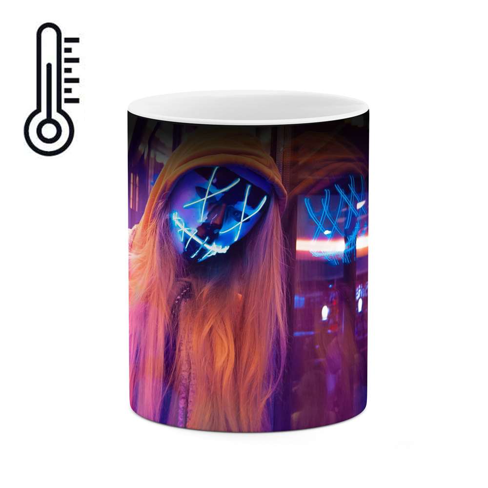 ماگ حرارتی طرح ماسک گرافیکی  مدل mgph13817