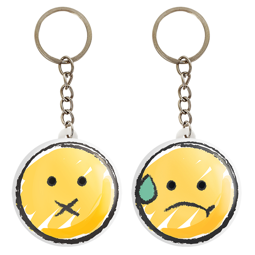 جاکلیدی خندالو مدل ایموجی کد 53725377 مجموعه 2 عددی