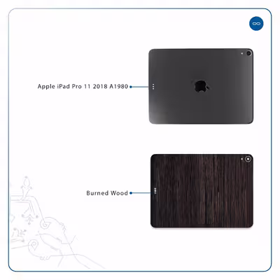 برچسب پوششی ماهوت مدل Burned Wood مناسب برای تبلت اپل iPad Pro 11 2018 A1980