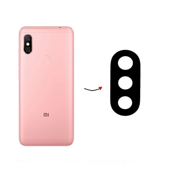 Glass Camera Lens Xiaomi Redmi Note 6 Pro, Black