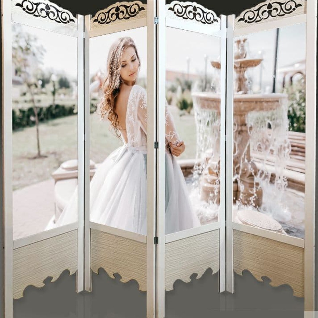 پاراوان دو رو عروس (هزینه ارسال به عهده مشتری می باشد)