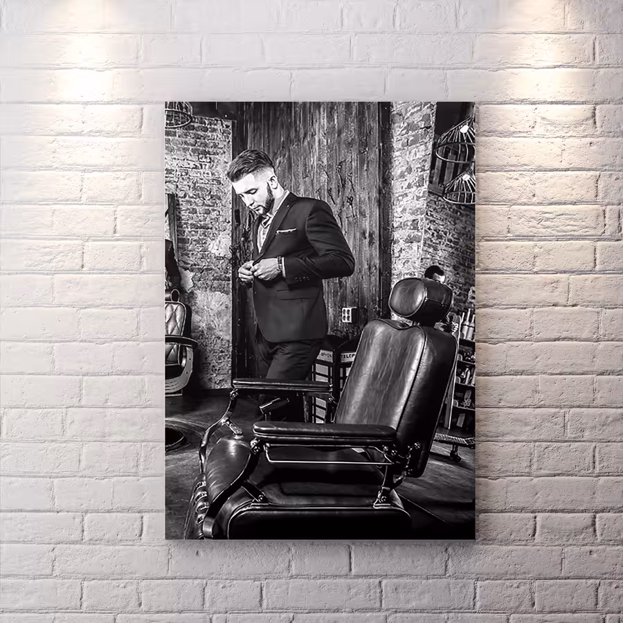 تابلو شاسی ارایشگاه مردانه BA-4771