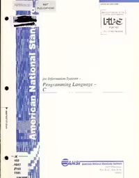 خرید و دانلود نسخه کامل کتاب ANSI X3.159-1989 - C89 - Information technology — Programming languages — C
