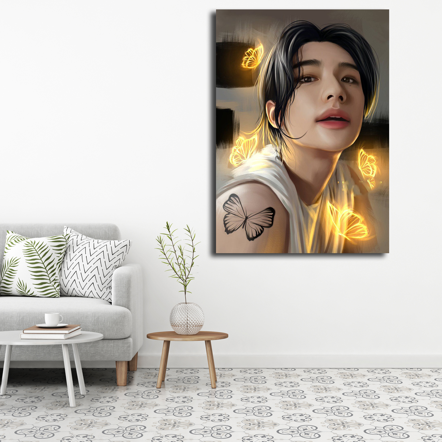 تابلو شاسی مدل stray kids fanart کد 35