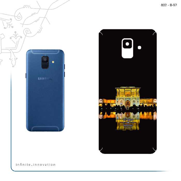 برچسب پوششی ماهوت مدل Ali Qapu مناسب برای گوشی موبایل سامسونگ Galaxy A6 2018