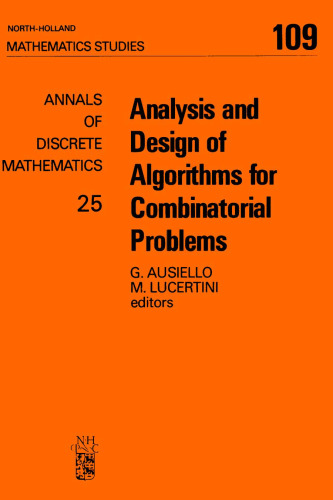 خرید و دانلود نسخه کامل کتاب Analysis and Design of Algorithms for Combinatorial Problems