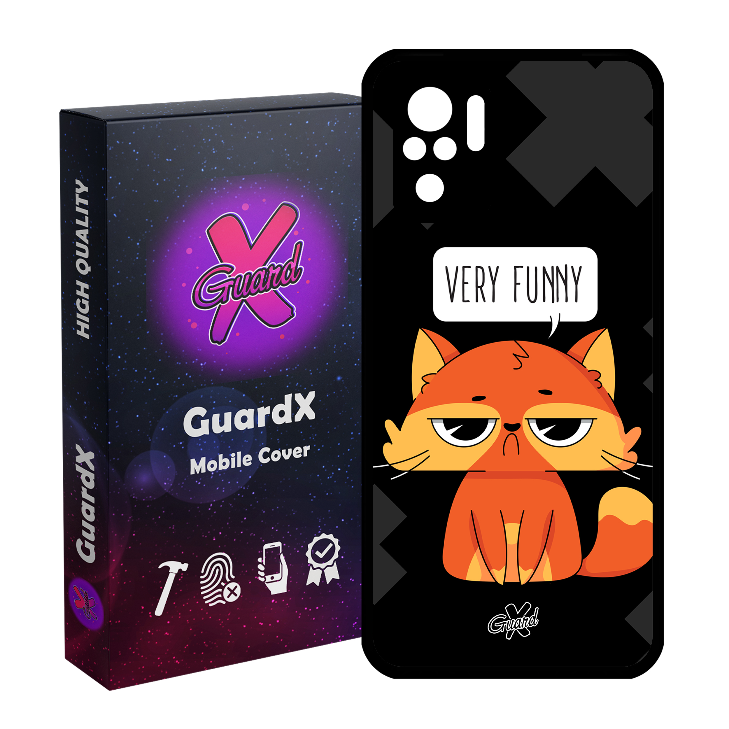 کاور گارد ایکس طرح Funny مدل Glass10161 مناسب برای گوشی موبایل شیائومی Redmi Note 10 4G / Note 10S