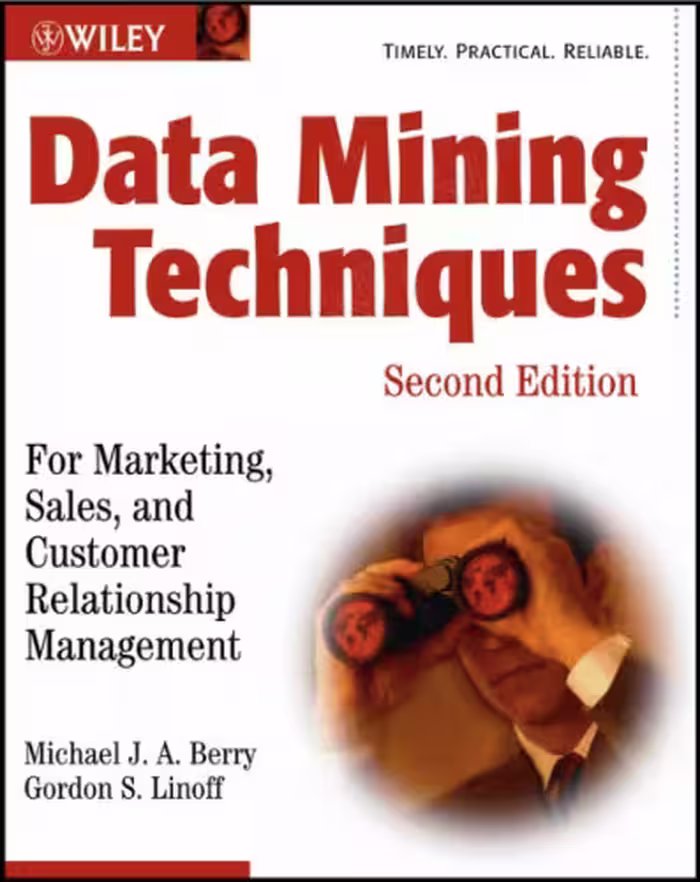 خرید و دانلود نسخه کامل کتاب Data mining techniques for marketing, sales, and customer relationship management