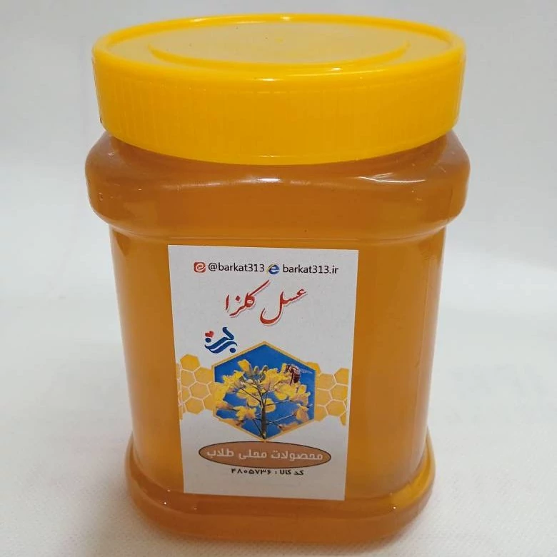 عسل کلزا طبیعی برکت | amazonchi