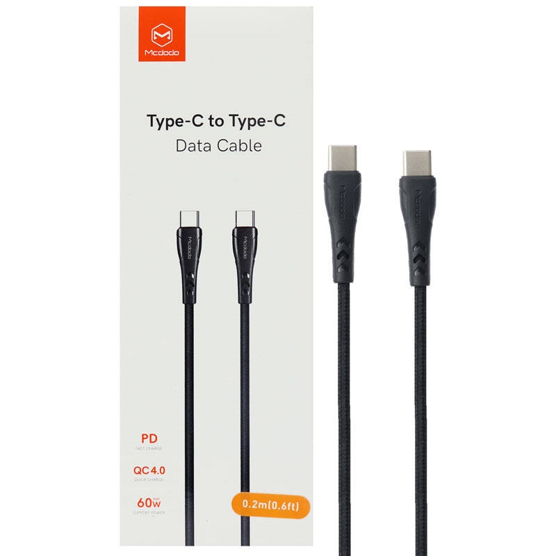 کابل تبدیل فست شارژ Mcdodo CA-7640 Type-C To Type-C PD QC4 3A 20cm