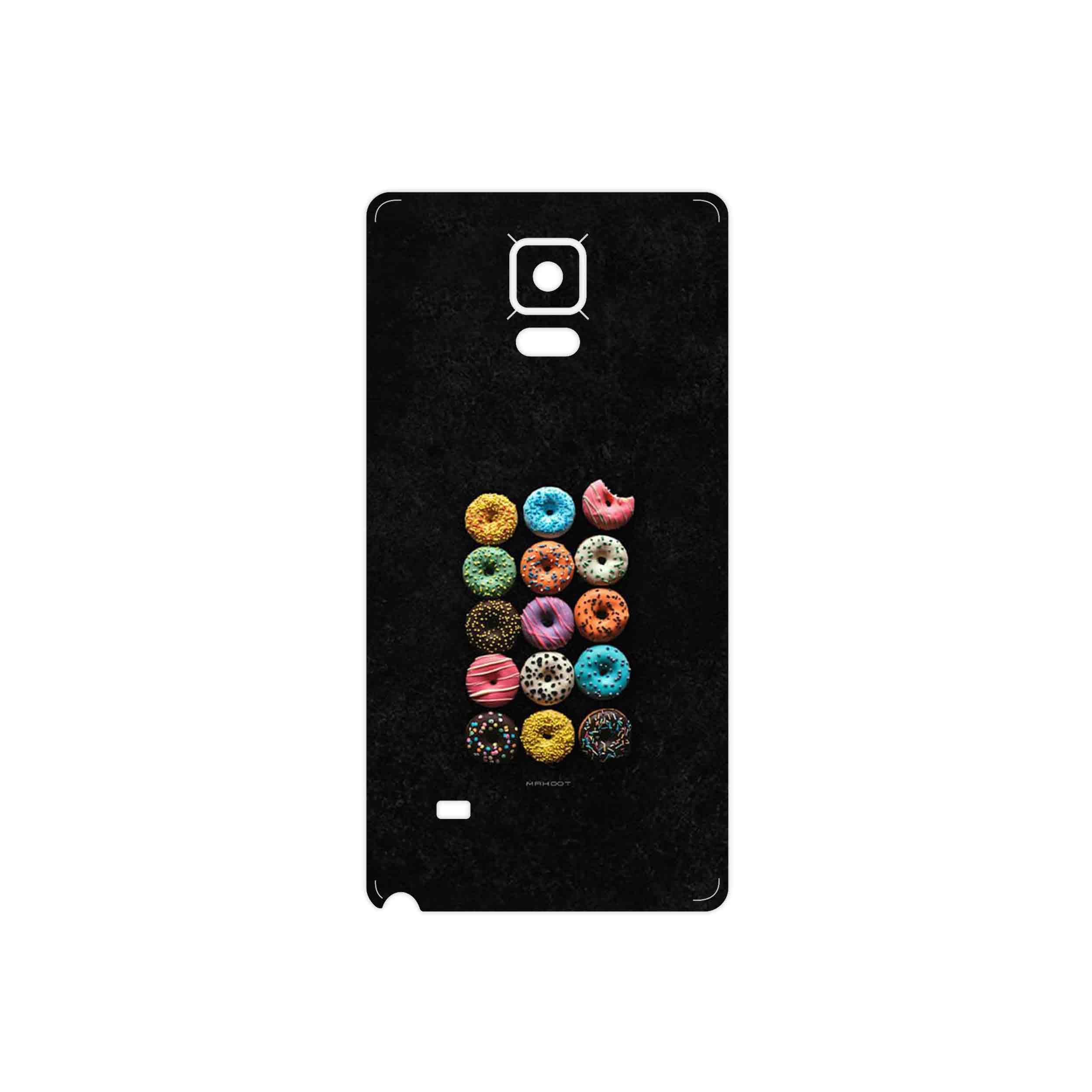 برچسب پوششی ماهوت مدل Doughnut مناسب برای گوشی موبایل سامسونگ Galaxy Note 4