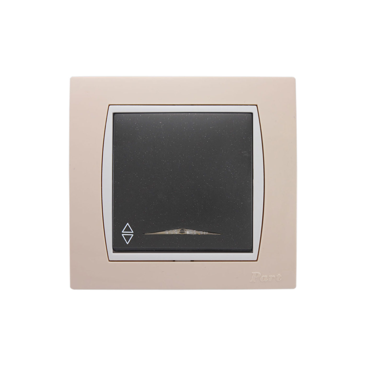کلید کراکس با قاب کرم پارت الکتریک مدل آذین 5029-4008