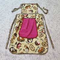 پیشبند آشپزخانه پارچه ای با حوله دکمه خور باقابلیت جدا شدن 