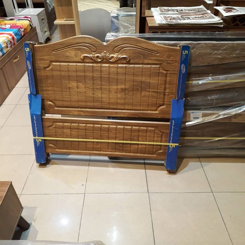 تخت خواب یک نفره مدل صابر بدون کشو بدون تشک(ارسال پس کرایه)