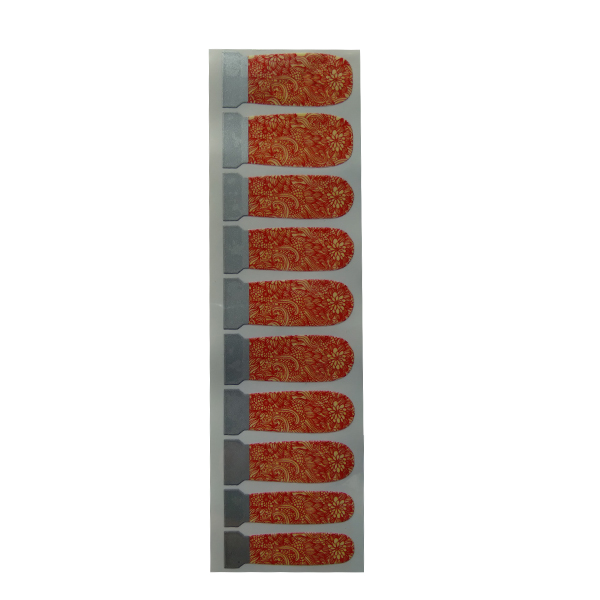 استیکر طراحی ناخن جنگشانگمئی کد 12