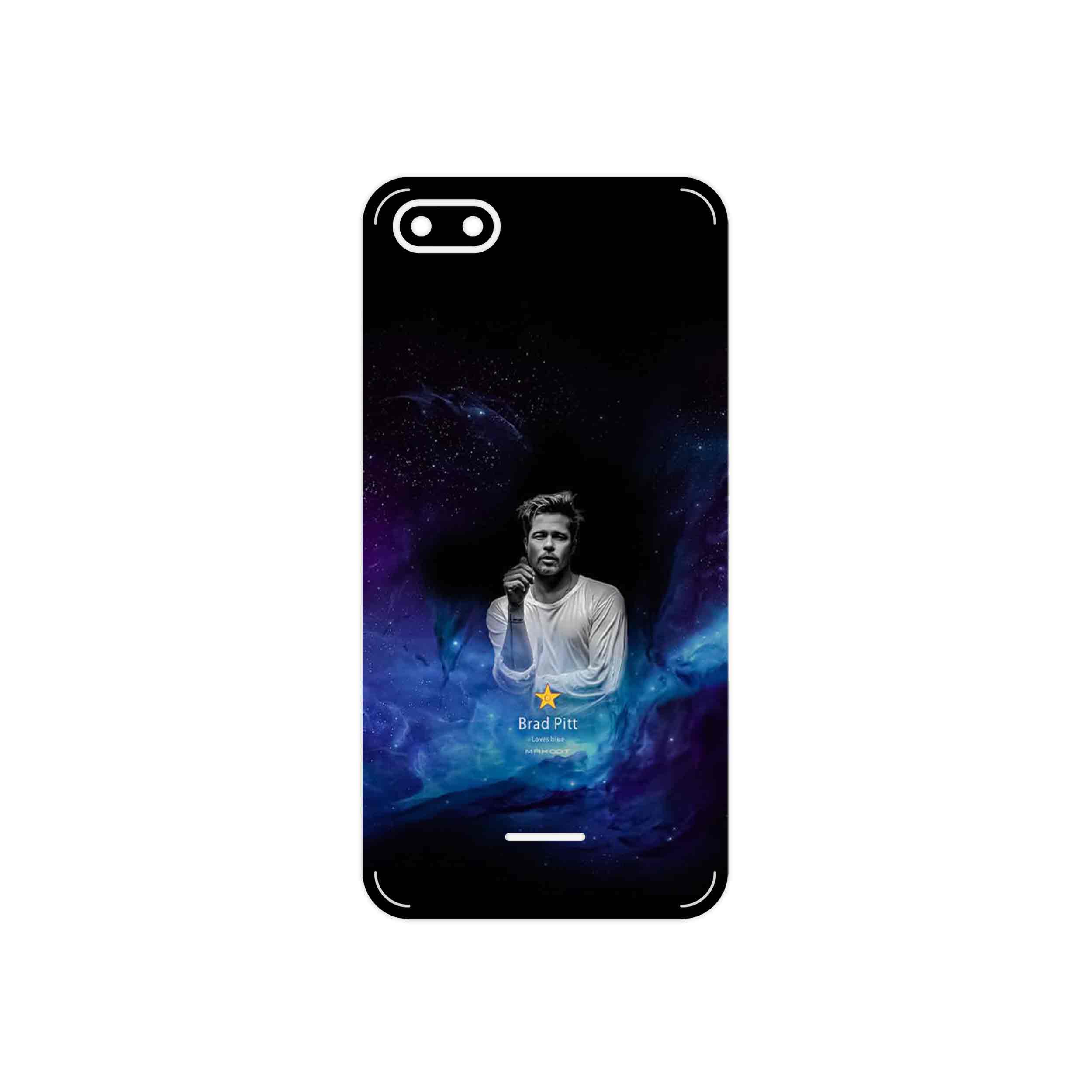 برچسب پوششی ماهوت مدل Brad Pitt مناسب برای گوشی موبایل شیائومی Redmi 6A
