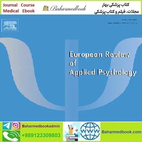European Review of Applied Psychology Volume 71 Issue 1 to 6