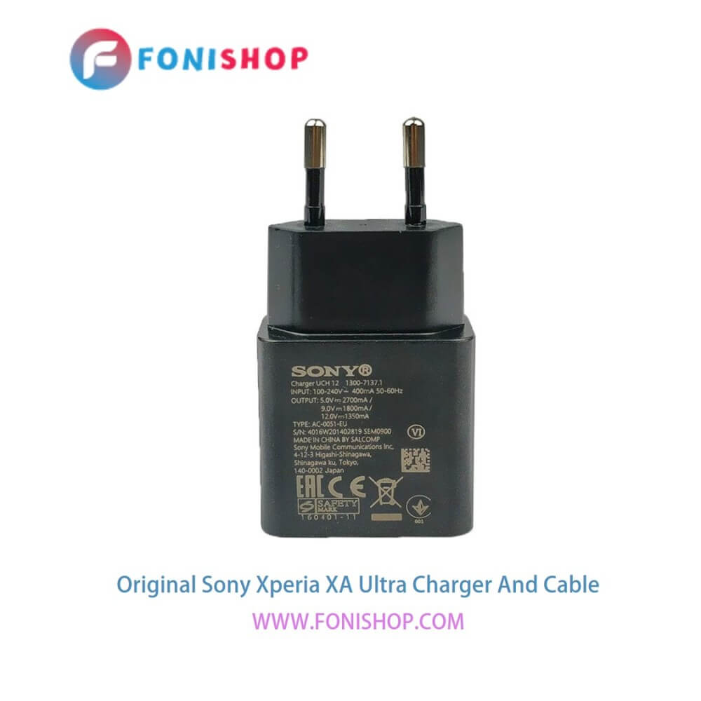 کابل و شارژر فست شارژ اصلی سونی Sony Xperia XA Ultra