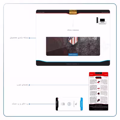برچسب پوششی ماهوت مدل Atletico de Madrid مناسب برای تبلت سامسونگ Galaxy Tab S3 9.7 2017 T825