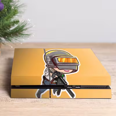 برچسب پلی استیشن ۴ مدل ps4 fat طرح pubg soldier کد PS-1033
