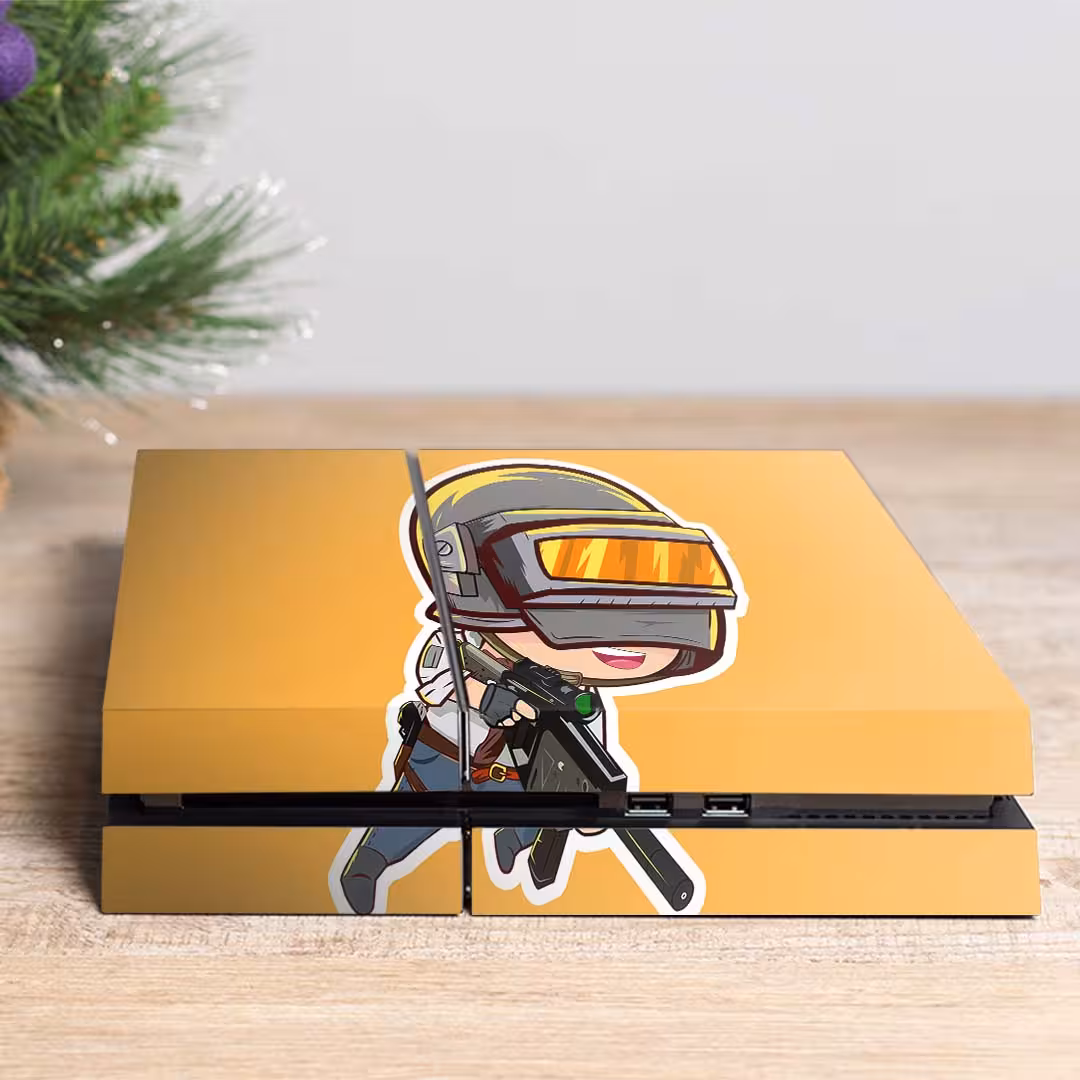 برچسب پلی استیشن ۴ مدل ps4 fat طرح pubg soldier کد PS-1033