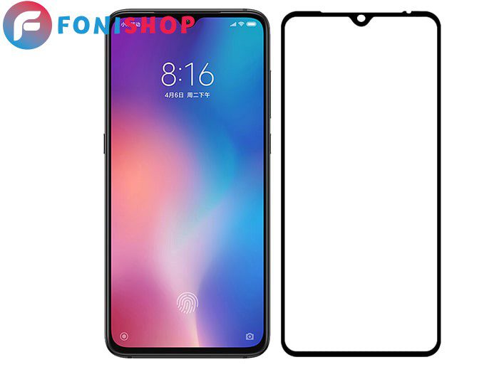 گلس محافظ صفحه نمایش فول تمام صفحه شیائومی Xiaomi Mi 9X