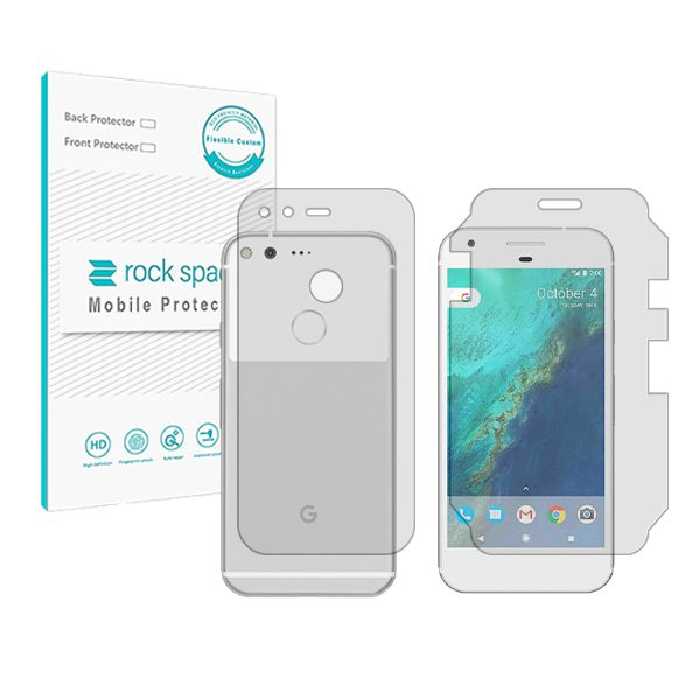 گلس محافظ صفحه نمایش و پشت گوشی گوگل Pixel مدل نانو هیدروژل شفاف برند راک اسپیس کد MS