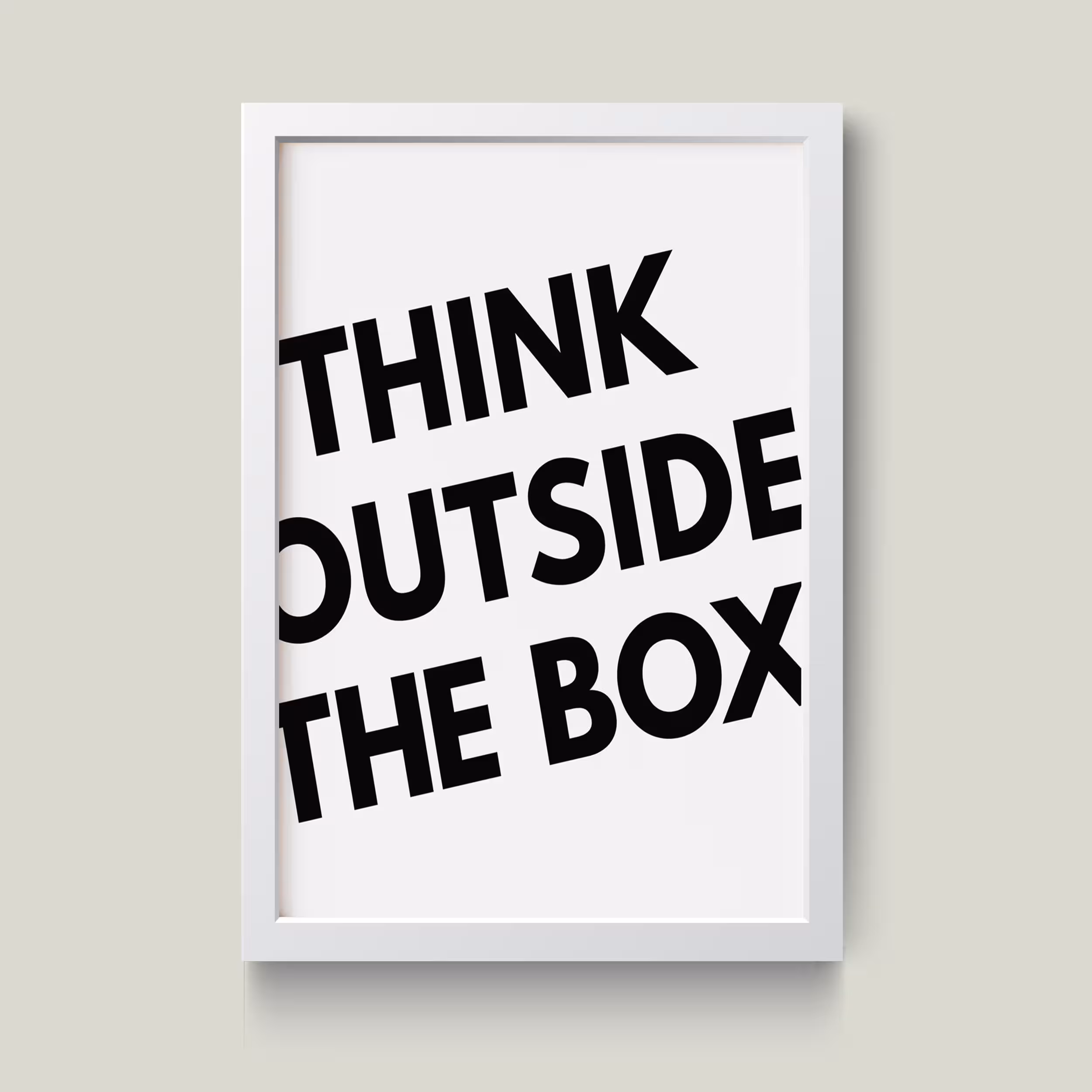 تابلو مدل انگیزشی Think out side the box کدS0643-w