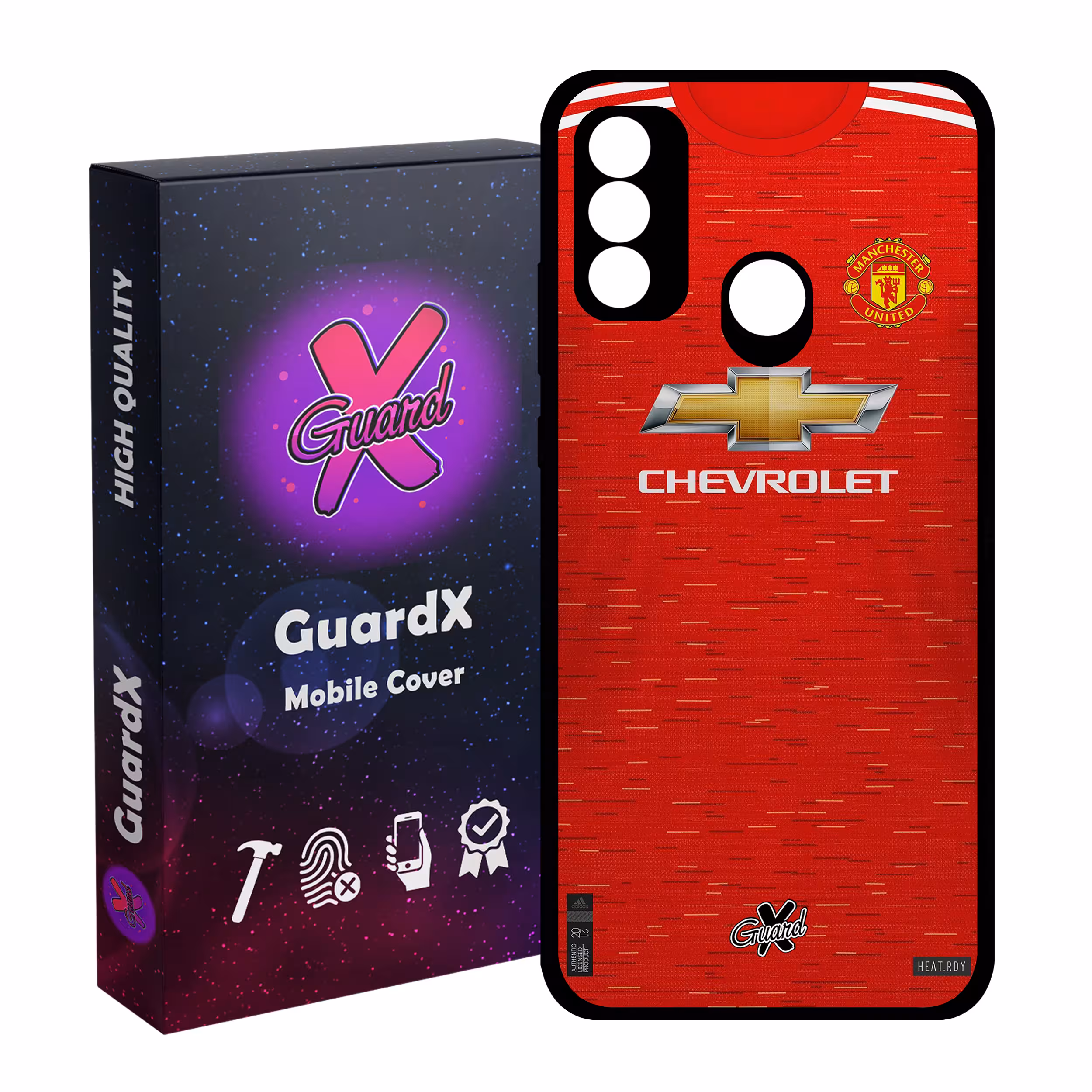 کاور گارد ایکس طرح Manchester United مدل Glass10248 مناسب برای گوشی موبایل هوآوی P Smart 2020
