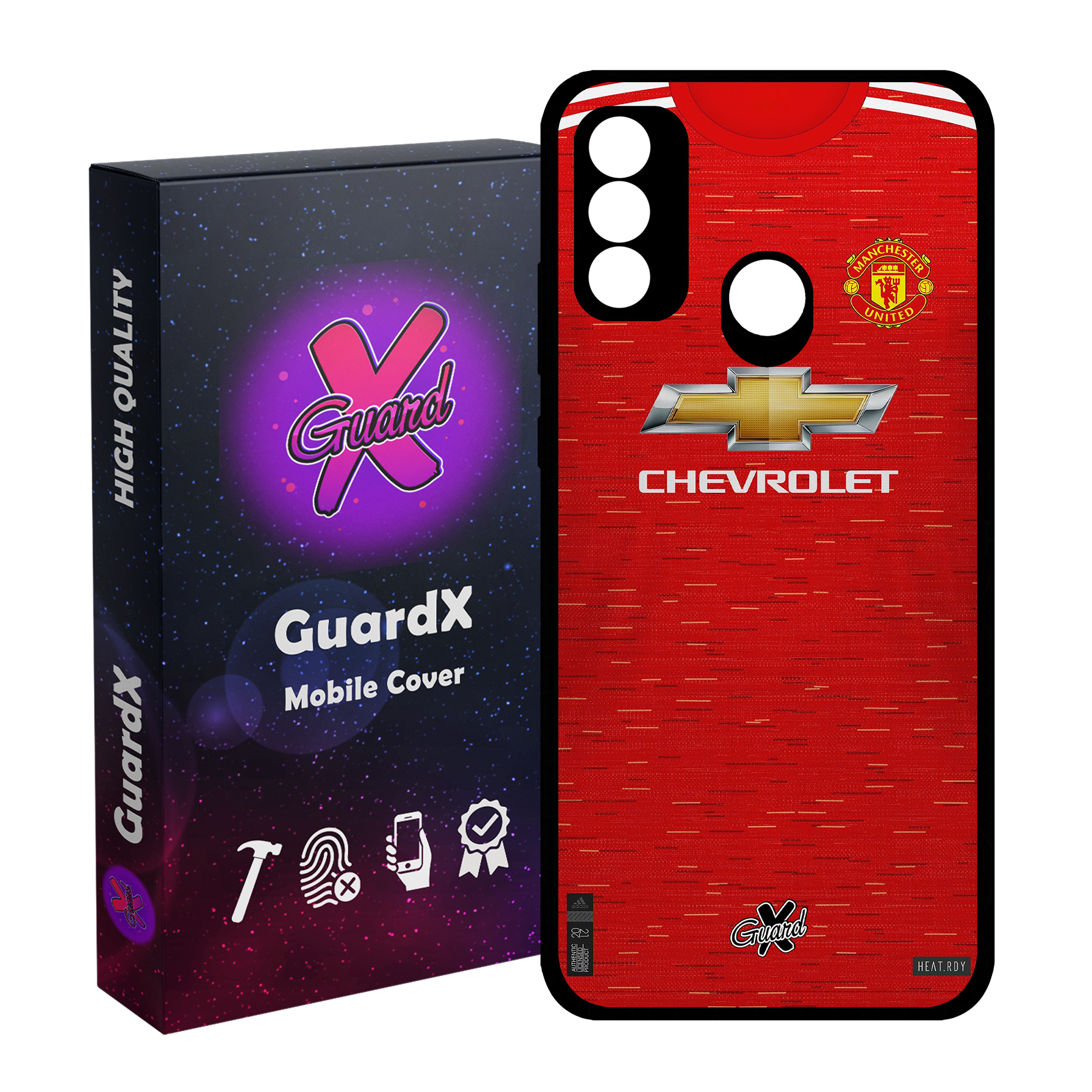 کاور گارد ایکس طرح Manchester United مدل Glass10248 مناسب برای گوشی موبایل هوآوی P Smart 2020