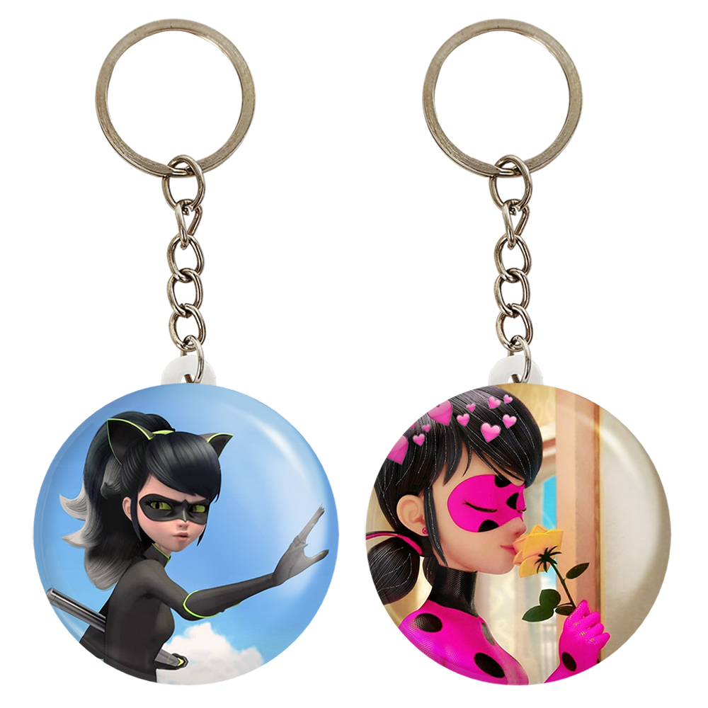 جاکلیدی خندالو مدل دختر کفشدوزکی کد 34453446 مجموعه 2 عددی