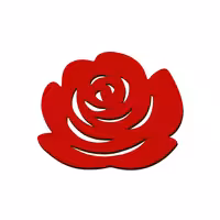 زیر لیوانی مدل گل رز کد Flower_1