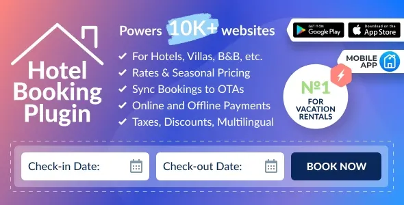دانلود افزونه Hotel Booking برای وردپرس
