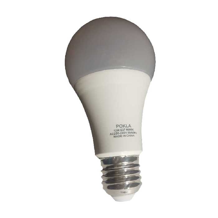 لامپ ال ای دی 12 وات پوکلا کد 8000K پایه E27 