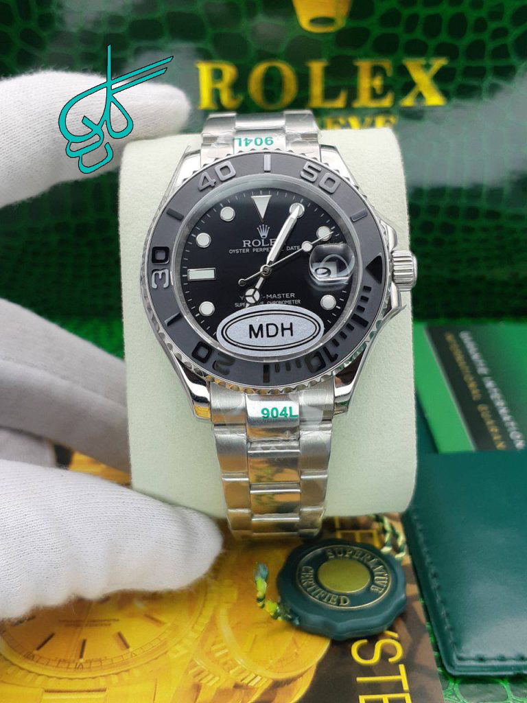 خرید ساعت مردانه رولکس اتومات یاخ مستر موتور سوئیس کیفیت عالی رنگ ثابت کد 1922667 - ردگل