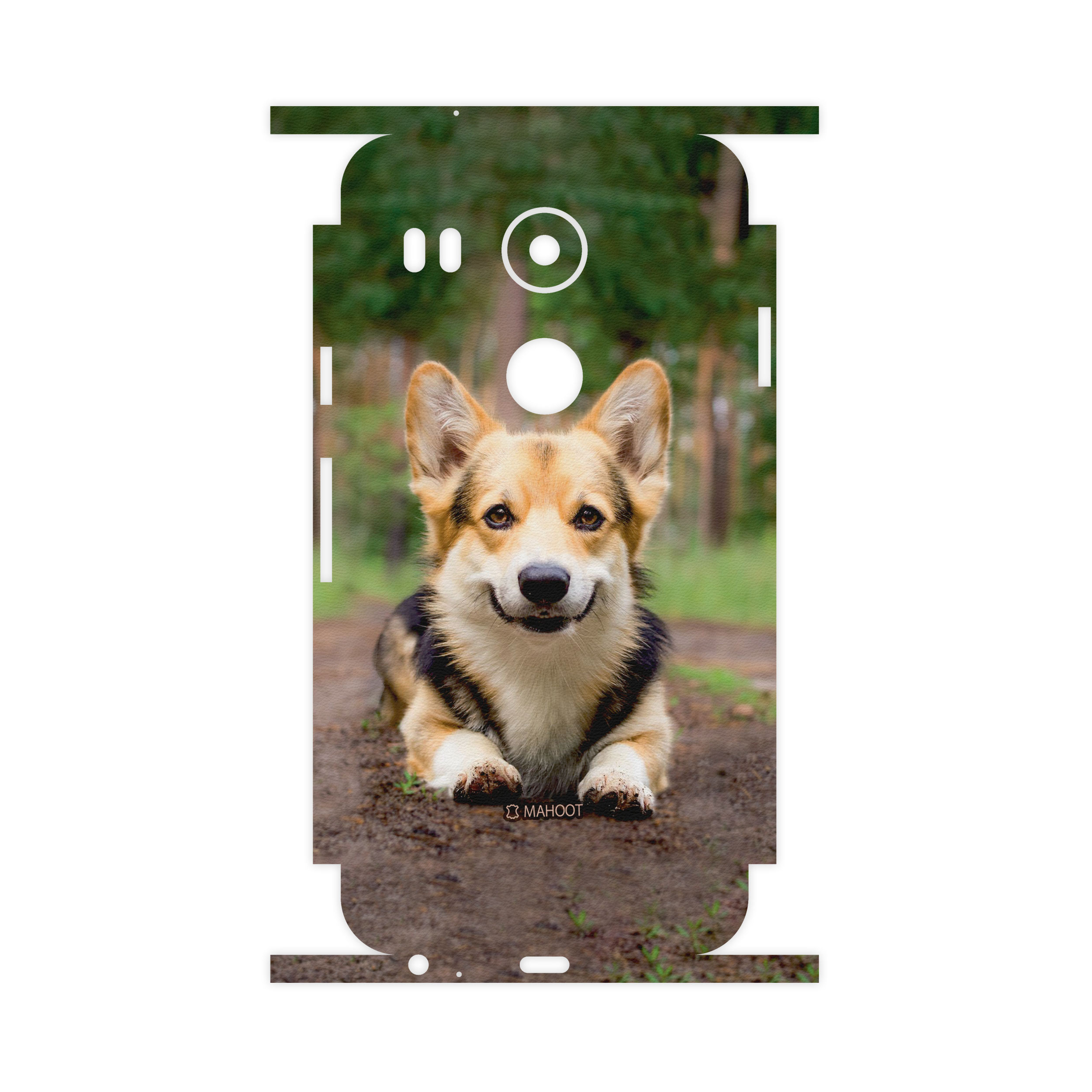 برچسب پوششی ماهوت مدل Dog-2-FullSkin مناسب برای گوشی موبایل گوگل Nexus 5X