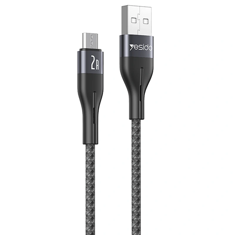 کابل شارژ تایپ سی به طول 1 متر و توان 2A مدل YESIDO CA121M (100% اورجینال)