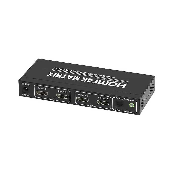 ارسال فوری   ضمانت اصالت کالا   ماتریکس سوئیچ 2×2 HDMI تی سی تی TC-HMX-22