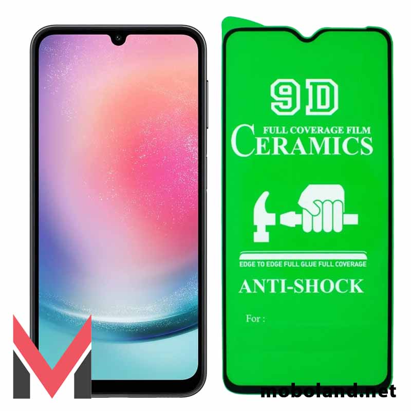 قیمت گلس تمام صفحه سرامیکی شفاف سامسونگ Galaxy A24 4G - موبولند